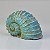 Enfeite Concha Espiral Azul em Resina Grande - Imagem 2