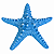 Enfeite Decorativo Estrela-do-Mar Azul - Imagem 2