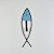 Enfeite Decorativo Peixe Vazado Azul-Claro - Imagem 2