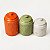 Conjunto com 3 Potes Decorativos com Tampa e Relevo - Imagem 5