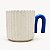 Caneca Canelada com Alça Azul - Imagem 1