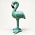 Enfeite Decorativo Flamingo Verde De Resina - Imagem 1