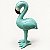 Enfeite Decorativo Flamingo Verde De Resina - Imagem 2