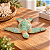 Enfeite Decorativo Tartaruga Marinha Verde-Água M - Imagem 1