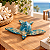 Enfeite Decorativo Tartaruga Marinha Azul M - Imagem 1