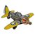 Avião Decorativo Amarelo - Imagem 1