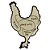 Placa Farm Rooster Relevo 51X31Cm - Imagem 1