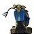 Enfeite Motocicleta Chopper Azul em Metal - Imagem 3