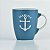 Caneca Azul Nautica Âncora em Cerâmica - Imagem 2