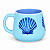 Caneca 3 corais Color Azul em Cerâmica 400 ml - Imagem 2
