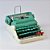 Miniatura Máquina de Escrever Azul em Resina - Imagem 3