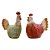 Jogo c/2 Enfeites Chicken em Cerâmica - Imagem 1