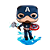 POP! Funko - Captain America com Escudo Quebrado e Mjolnir 573 - Marvel Avengers Endgame - Imagem 2