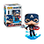 POP! Funko - Captain America com Escudo Quebrado e Mjolnir 573 - Marvel Avengers Endgame - Imagem 1