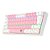 Teclado Mecânico Gamer Redragon Lakshmi Rainbow Rosa + Branco - Switch Marrom - Imagem 2