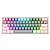 Teclado Gamer Redragon Fizz K617 RGB Switch Red Layout 60% - Cinza e Branco - Imagem 1