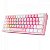 Teclado Gamer Redragon Fizz Rainbow K617-RGB-WP Switch Azul Layout 60% - Branco Rosa - Imagem 2