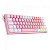 Teclado Gamer Redragon Fizz Rainbow K617-RGB-WP Switch Azul Layout 60% - Branco Rosa - Imagem 3