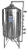 Tanque INOX P1005.QL 50mm com Crepinas e Quadro de Registros para Filtro - Imagem 1