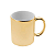 Caneca Cerâmica Cromada Dourada Premium Para Sublimação Live 325ml (3035) - Imagem 1