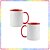 CANECA CERAMICA ALÇA INTERIOR VERMELHO PARA SUBLIMAÇÃO LIVE 325ML LIVE - KIT COM 6 UNIDADES - Imagem 4