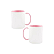 Caneca Cerâmica Alça Interior Rosa Para Sublimação LIVE 325ml (460) - Imagem 3