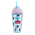 Copo Com Canudo Ice Cream Tampa Sorvete 500ml - Imagem 1