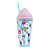 Copo Com Canudo Ice Cream Tampa Sorvete 500ml - Imagem 2