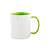 Caneca Cerâmica Alça Interior Verde Claro Para Sublimação  LIVE 325ml (459) - Imagem 1