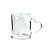 Caneca Vidro 325ml Cristal Coração Para Sublimação LIVE 9 CM (3993) - Imagem 1