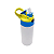 Squeeze Térmico Inox Infantil Branco Com Tampa Azul e Amarelo 300ml Para Sublimação (57017) - Imagem 1
