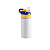 Squeeze De Alumínio Infantil Branco Com Tampa Azul Royal e Amarelo 500ml  Para Sublimação (57038) - Imagem 1