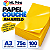 PAPEL COUCHE AMARELO 75G A3 - 100 FLS - Imagem 3