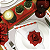 Porta Guardanapo Botão de Rosa Colombiana (Vermelho) - 4 unidades - Imagem 5
