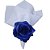 Porta Guardanapo Botão de Rosa Azul Colombiana - 4 unids - Imagem 4