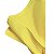 Kit 4 Guardanapos de Tecido Algodão Amarelo 45cmx45cm Yoi com Argolas Douradas - Imagem 3