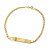 Pulseira Ouro Plaquinha Groumet Infantil - Imagem 1