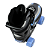 Patins Traxart Quad FLASH infantil - 54mm ABEC7 Azul - Imagem 7