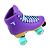 Traxart Patins Quad FOXXY Roxo - 58mm X 32mm ABEC-5 - Imagem 9
