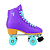 Traxart Patins Quad FOXXY Roxo - 58mm X 32mm ABEC-5 - Imagem 3