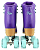 Traxart Patins Quad FOXXY Roxo - 58mm X 32mm ABEC-5 - Imagem 10