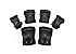 Kit de proteções Micro Skate Shock Protections - preto - Imagem 1