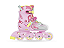 Patins inline COSMO CANDY  infantil ajustável - rosa - Imagem 1