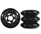 Traxart Rodas Roadster 80mm / Preto (4 unidades) - Imagem 1