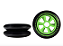 Traxart Rodas Freestyle High Performance 110mm 85a - DY-141 / Verde (3 unidades) - Imagem 2