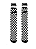 Traxart Meia Inline Desenhada Xadrez - GB-194 - Imagem 4