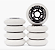 Rodas HD Inline Tyres - 80mm / 85A - Branco (8 Unidades) - Imagem 3