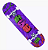 Skate Montado HSC Jungle Roxo - (envio do RS) - Imagem 1