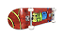 Skate Montado HSC Jungle Vermelho - (envio do RS) - Imagem 3