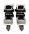 Patins Traxart Atomix Street - 59mm ABEC-9 Cromo / cinza - Imagem 8